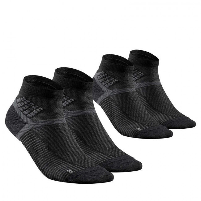 Носки походные 2 пары черные MH500 Mid QUECHUA Носки походные 2 пары черные MH500 Mid QUECHUA