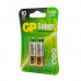 БАТАРЕЙКИ GP SUPER ALKALINE 15A-2CR2 (LR06), 2 ШТУКИ, АА GP GP БАТАРЕЙКИ GP SUPER ALKALINE 15A-2CR2 (LR06), 2 ШТУКИ, АА GP GP