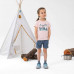 Футболка походная для детей 2-6 лет светло-розовая MH100 KID QUECHUA