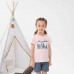 Футболка походная для детей 2-6 лет светло-розовая MH100 KID QUECHUA