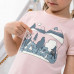 Футболка походная для детей 2-6 лет светло-розовая MH100 KID QUECHUA