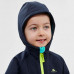 Куртка из софтшелла походная для детей 2-6 лет темно-синяя MH550 QUECHUA