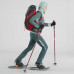 Толстовка флисовая теплая для походов женская SH500 X-WARM QUECHUA